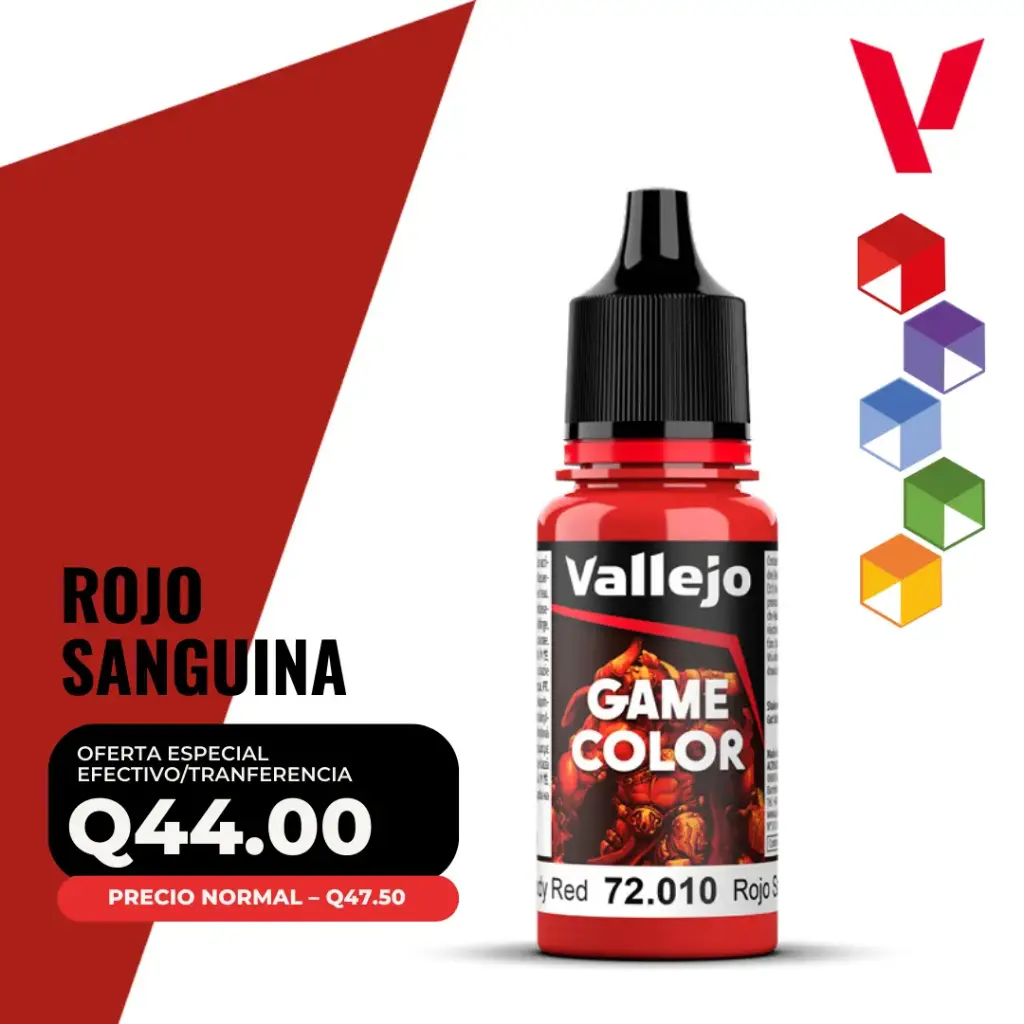 Vallejo Game Color – Rojo Sanguina (72.010 – Pos. 21)