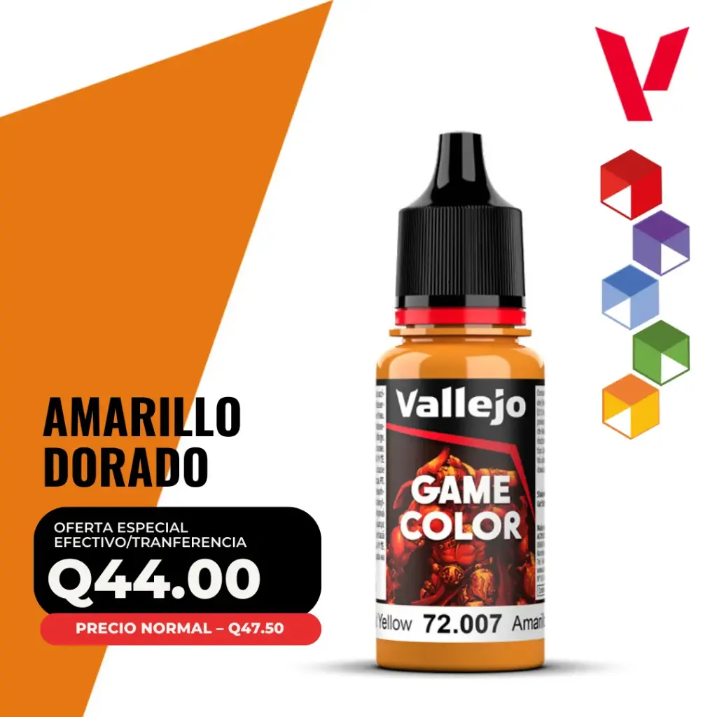 Vallejo Game Color – Amarillo Dorado (72.007 – Pos. 15)