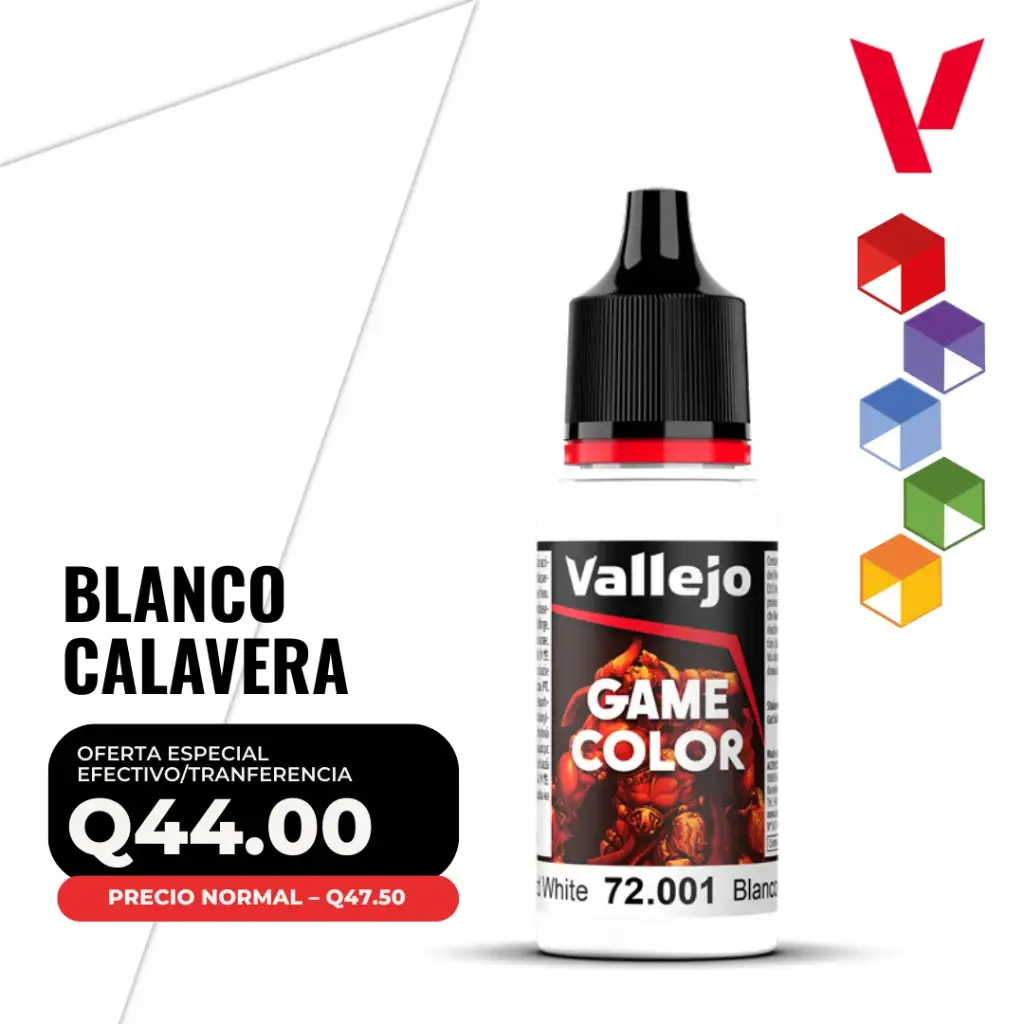 Vallejo Game Color – Blanco Calavera (72.001 – Pos. 1)