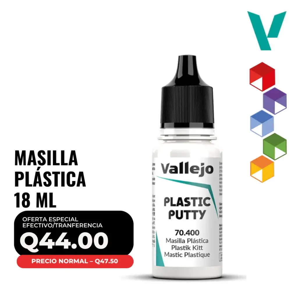 Vallejo – Masilla Plástica 18ml (70.400 – Pos. 214)