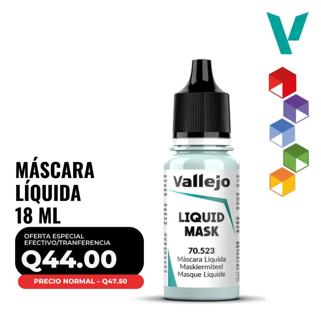 Vallejo – Máscara Líquida 18ml (70.523 – Pos. 213)