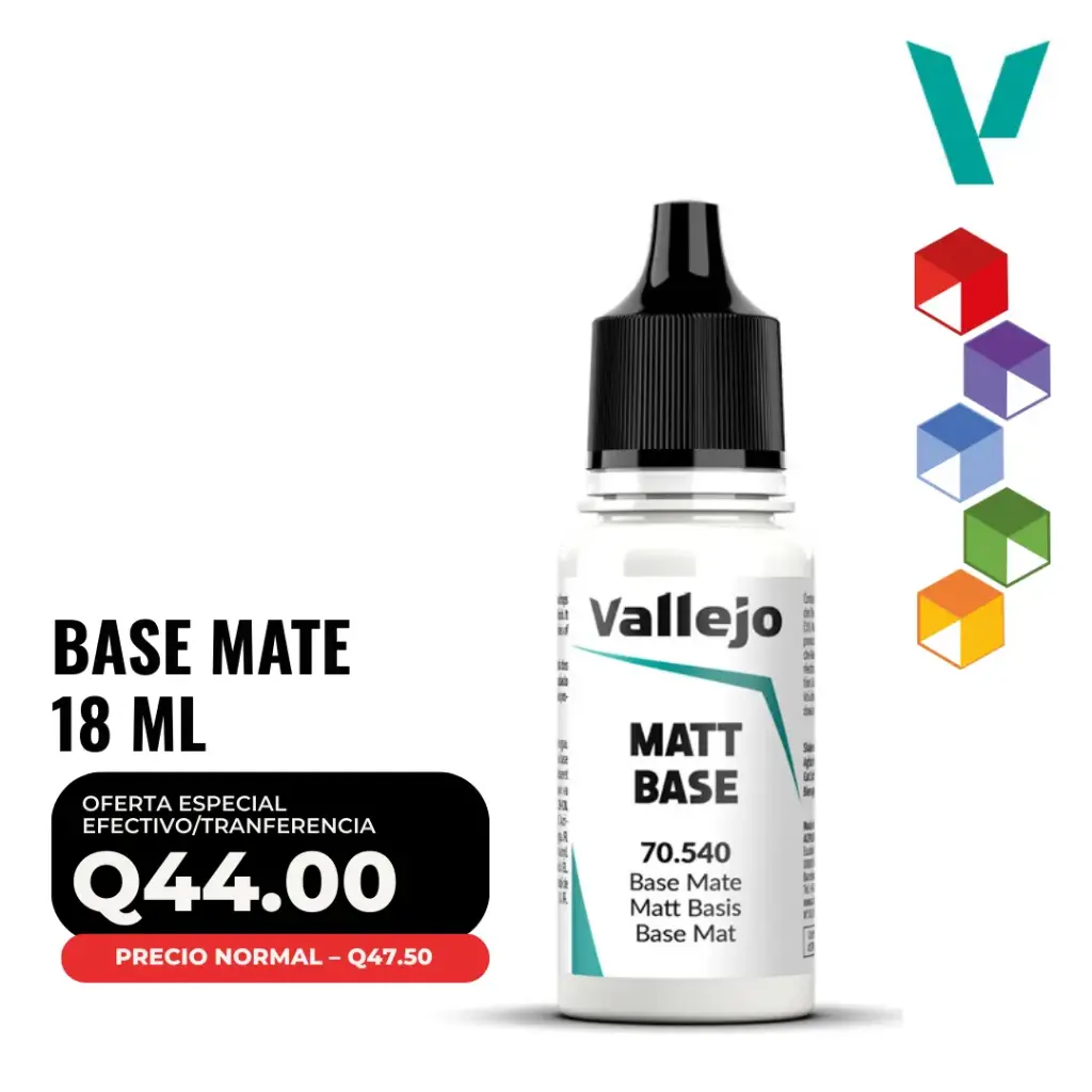 Vallejo – Base Mate 18ml (70.540 – Pos. 205)
