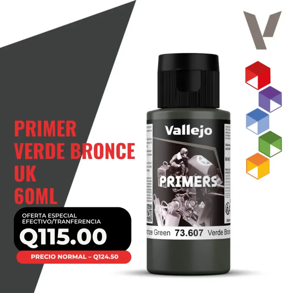 Vallejo Primer – Verde Bronce UK (73.607 – Pos. 8) 60 ml