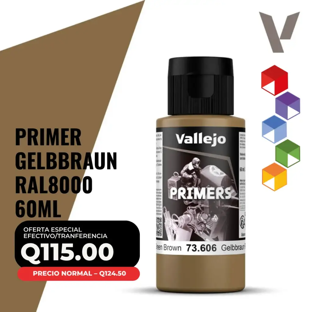Vallejo Primer – Gelbbraun RAL8000 (73.606 – Pos. 7) 60 ml