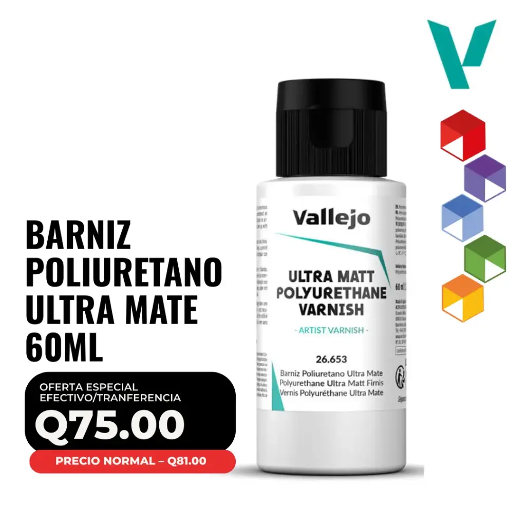 Vallejo – Barniz Poliuretano Ultra Mate 60ml (26.653)