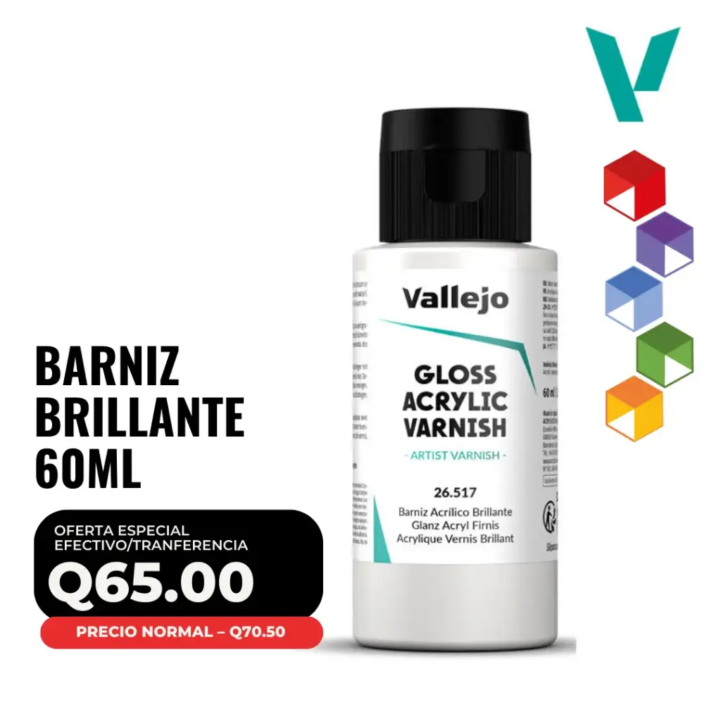 Vallejo – Barniz Brillante 60ml (26.517)