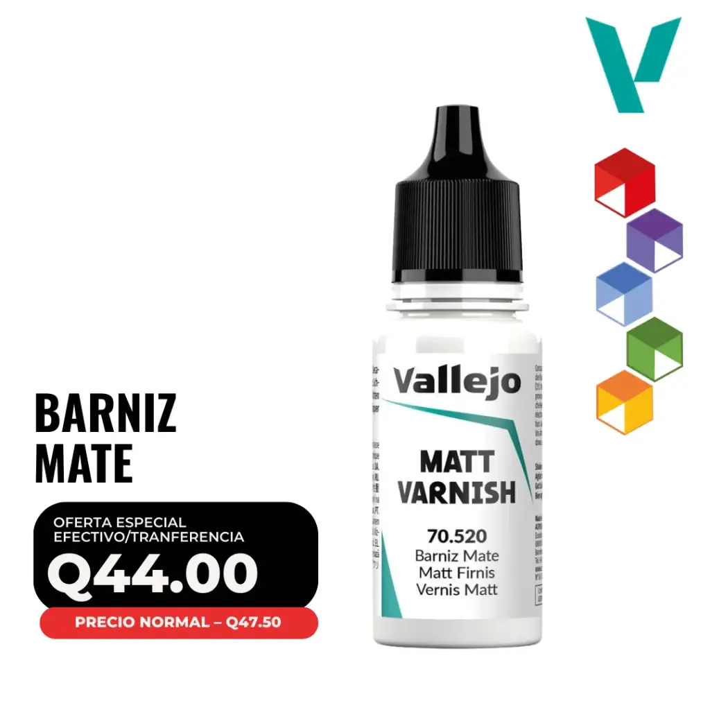 Vallejo – Barniz Mate 18ml (70.520 – Pos. 208)