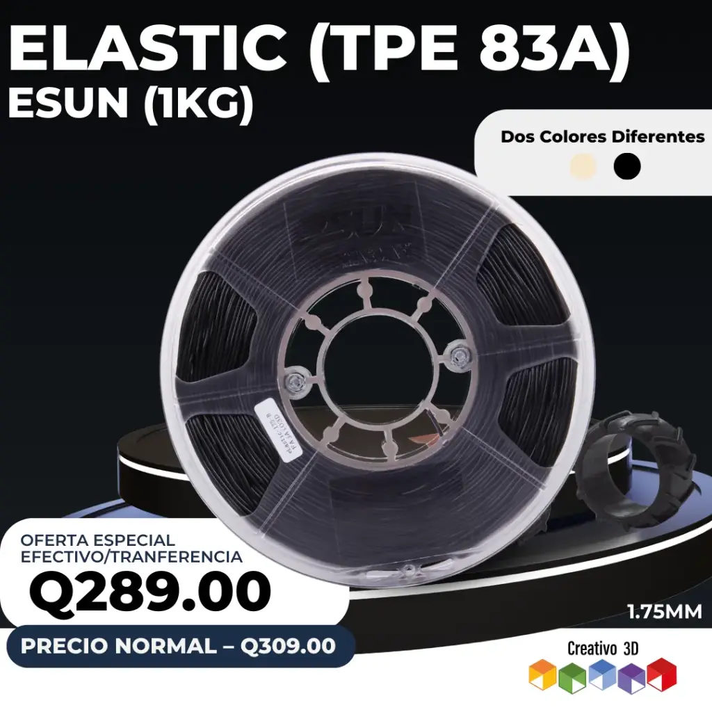 eSun Elastic (TPE-83A) – 1. Kg / 1.75mm