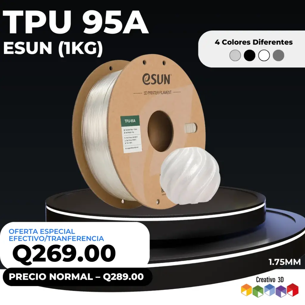 eSun TPU 95A – 1. Kg / 1.75mm