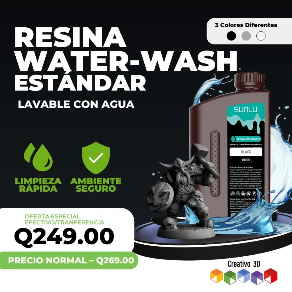 Resina Lavable en Agua Standard | Sunlu