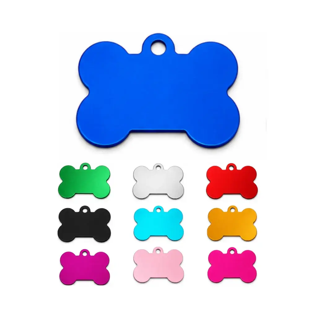 Plaquita para Grabado Láser en forma de Hueso – 31x21x1mm (Variedad de Colores) – 1 Pieza