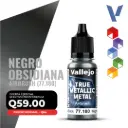Vallejo True Metallic Metal - Negro Obsidiana Airbrush (77.180)