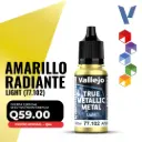 Vallejo True Metallic Metal - Amarillo Radiante Light (77.102)