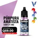 Vallejo True Metallic Metal - Púrpura Amatista Light (77.108)