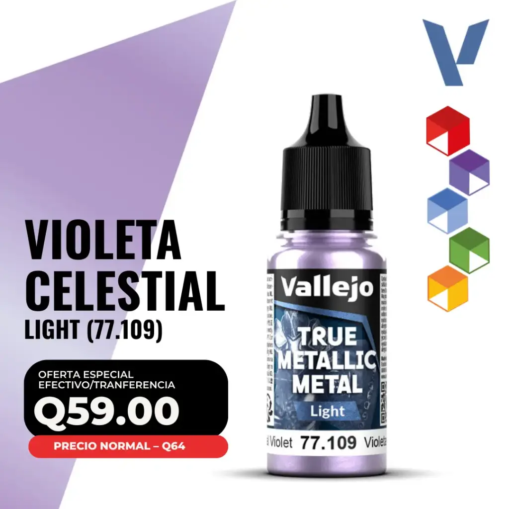 Vallejo True Metallic Metal - Violeta Celestial Light (77.109)