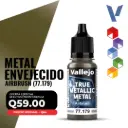 Vallejo True Metallic Metal - Metal Envejecido Airbrush (77.179)