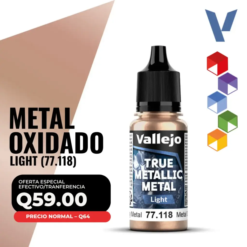 Vallejo True Metallic Metal - Metal Oxidado Light (77.118)