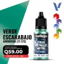 Vallejo True Metallic Metal - Verde Escarabajo Airbrush (77.173)