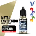 Vallejo True Metallic Metal - Metal Envejecido Light (77.119)