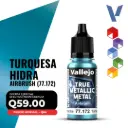 Vallejo True Metallic Metal - Turquesa Hidra Airbrush (77.172)