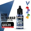 Vallejo True Metallic Metal - Azul Ultramar Airbrush (77.170)
