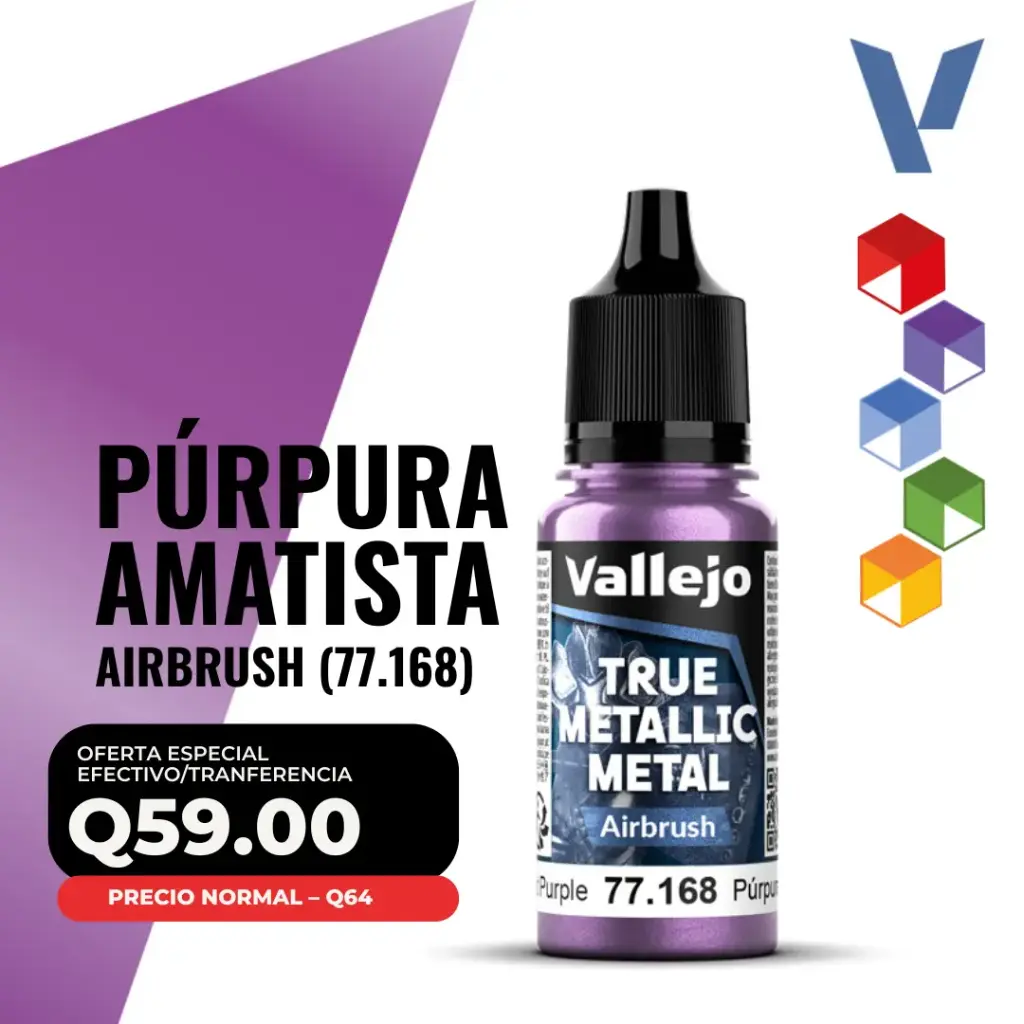 Vallejo True Metallic Metal - Púrpura Amatista Airbrush (77.168)