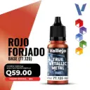 Vallejo True Metallic Metal - Rojo Forjado Base (77.125)