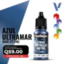 Vallejo True Metallic Metal - Azul Ultramar Base (77.130)