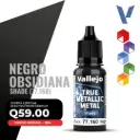 Vallejo True Metallic Metal - Negro Obsidiana Shade (77.160)