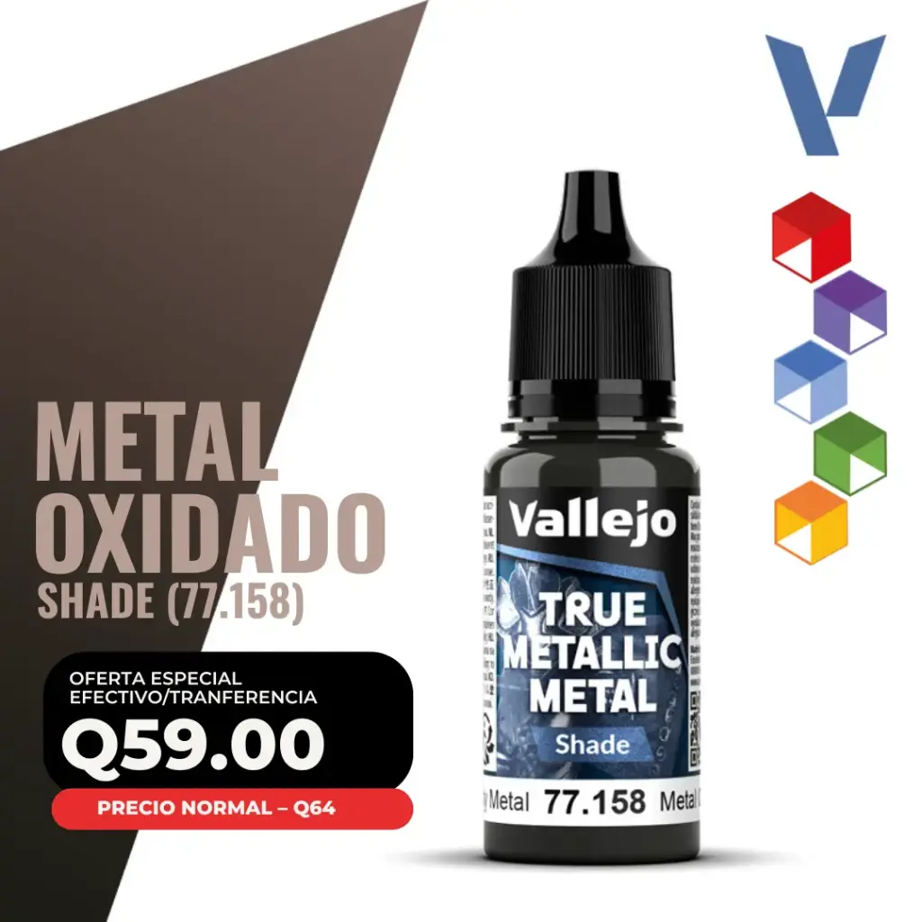 Vallejo True Metallic Metal - Metal Oxidado Shade (77.158)