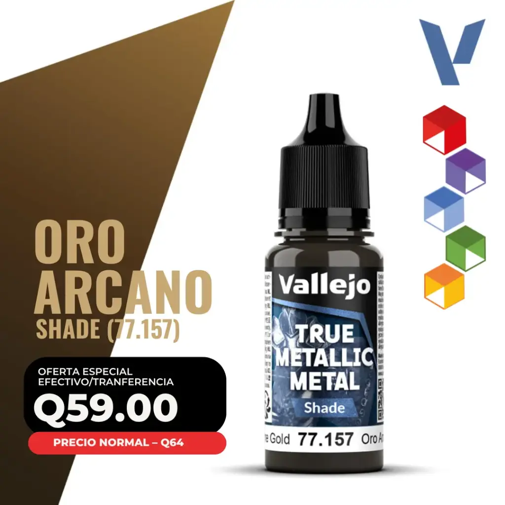 Vallejo True Metallic Metal - Oro Arcano Shade (77.157)
