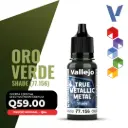Vallejo True Metallic Metal - Oro Verde Shade (77.156)