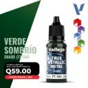 Vallejo True Metallic Metal - Verde Sombrío Shade (77.154)