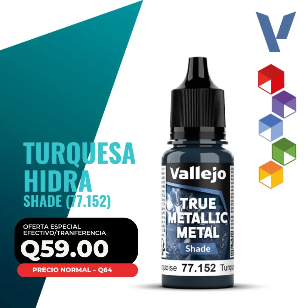 Vallejo True Metallic Metal - Turquesa Hidra Shade (77.152)