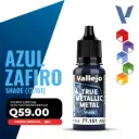 Vallejo True Metallic Metal - Azul Zafiro Shade (77.151)