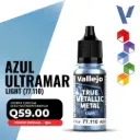 Vallejo True Metallic Metal - Azul Ultramar Light (77.110) 