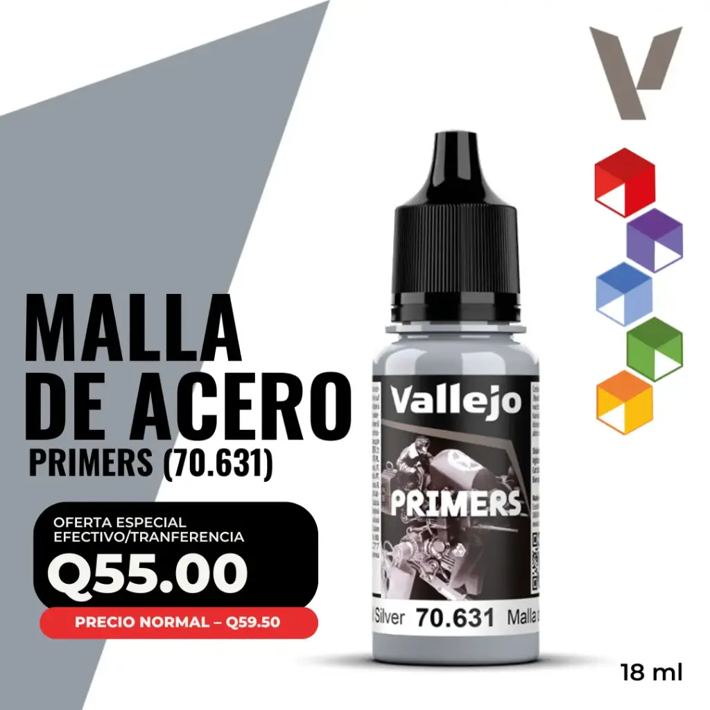 Vallejo Primer – Malla de Acero (70.631) 18 ml