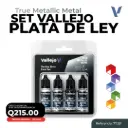 Vallejo True Metallic Metal - Set Plata de Ley (77.251)
