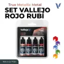 Vallejo True Metallic Metal - Set Rojo Rubí (77.254)