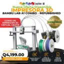 Bambu Lab - Refurbished A1 Combo Impresión 3D MultiColor, Ultra Velocidad y Ultra Calidad (Reacondicionado)