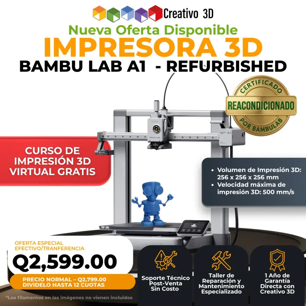 Bambu Lab - Refurbished A1 Impresión 3D Ultra Velocidad y Ultra Calidad