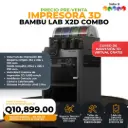 Impresora 3D Bambu Lab X2D Combo: Doble extrusión y rendimiento industrial - Ya Disponible