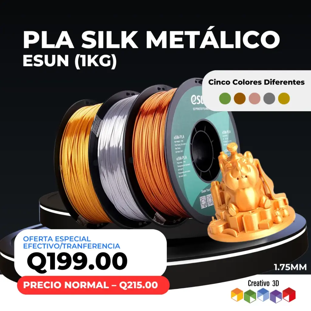 eSun METAL Silk PLA – 1. Kg / 1.75mm