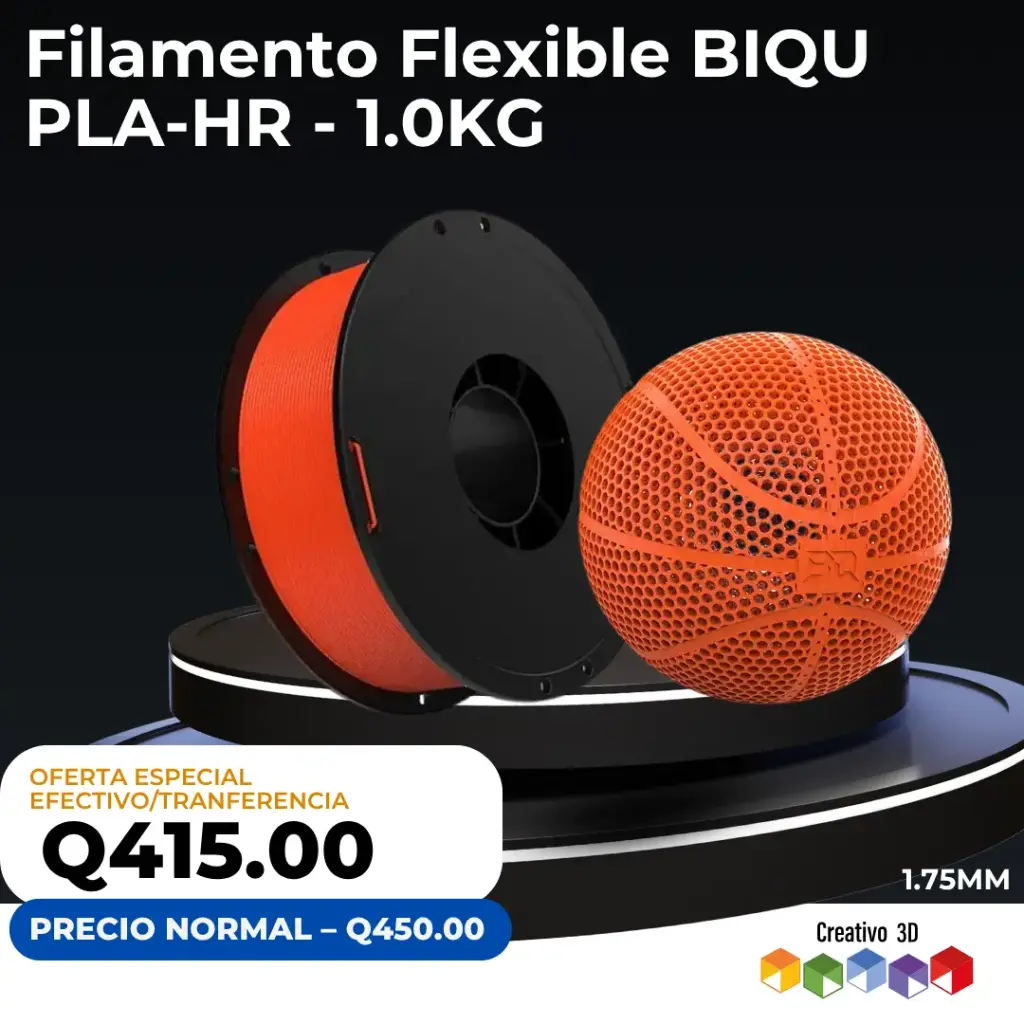 Filamento Flexible BIQU PLA-HR - 1.0KG / 1.75mm