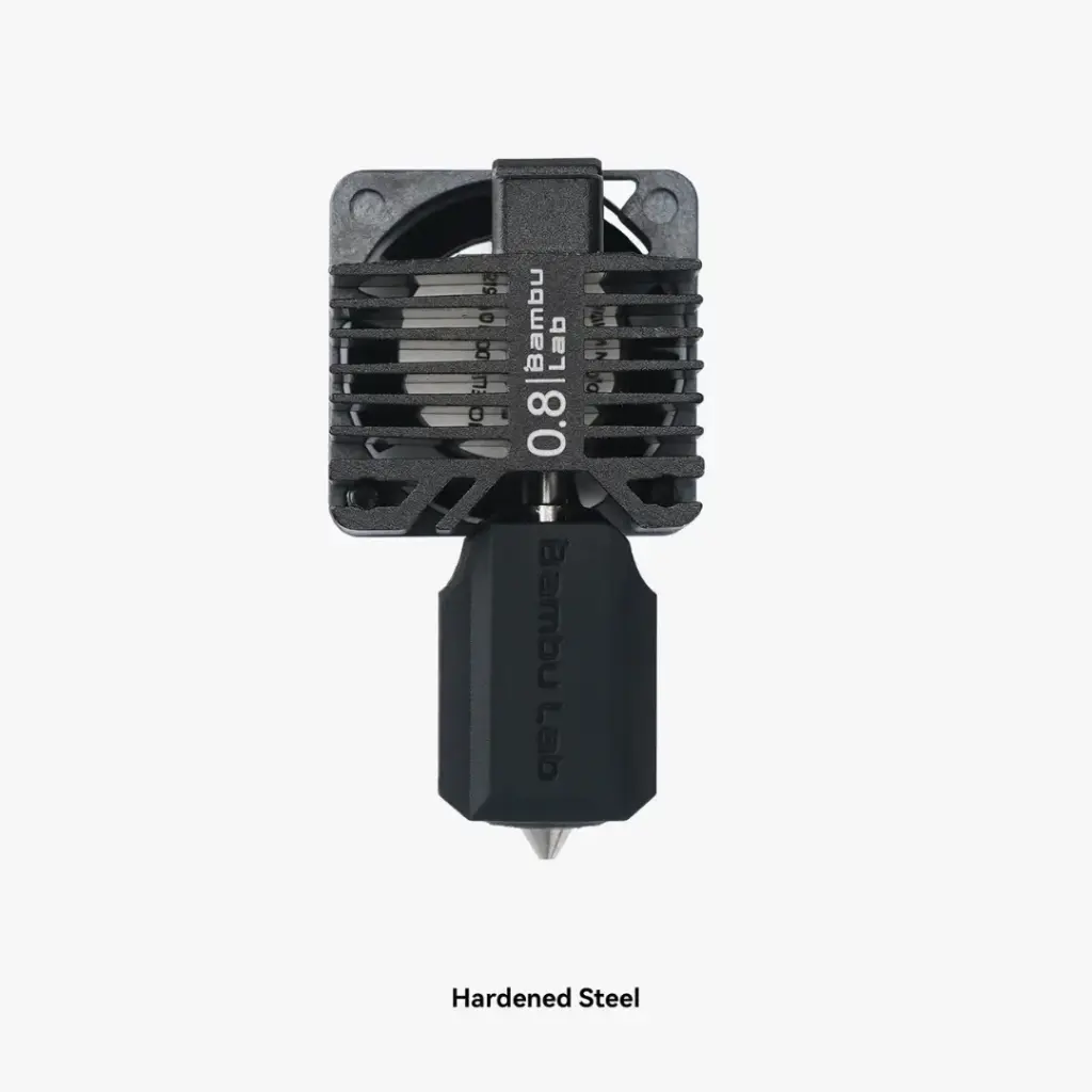 Conjunto de hotend completo con boquilla de acero endurecido de 0,8 mm - X1C - Bambu Lab