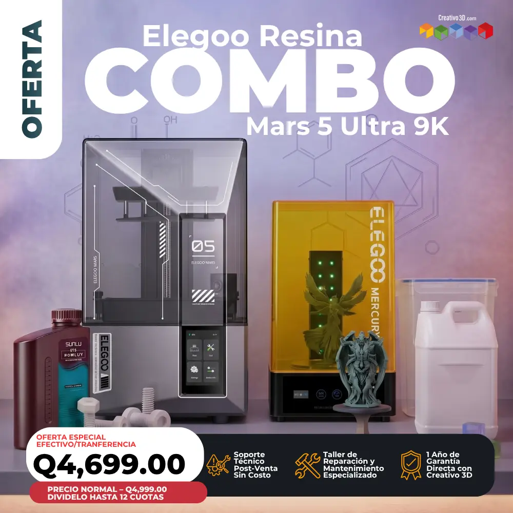 Combo Mars 5 Ultra 9K - Todo para imprimir en 3D al mejor precio