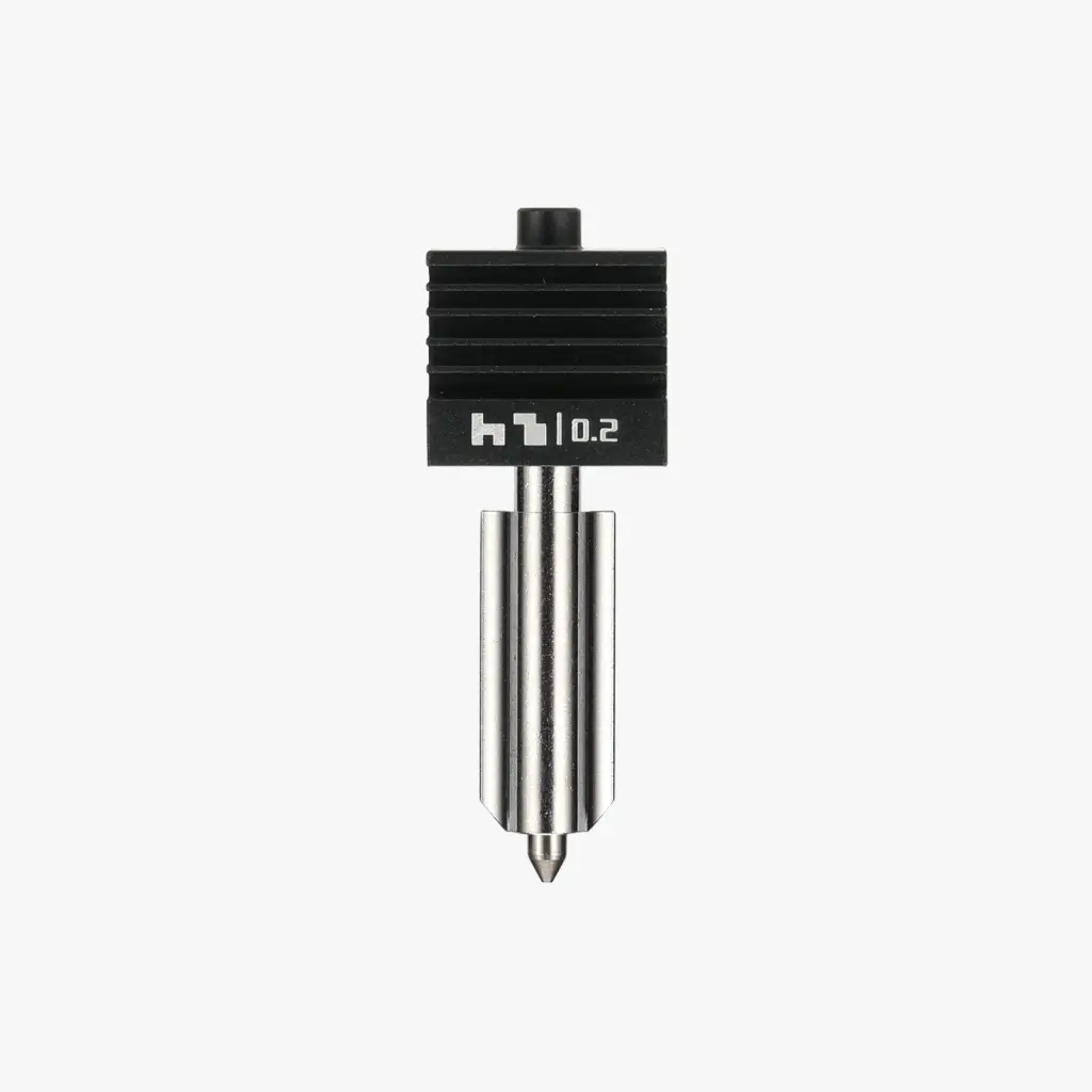 Hotend con Boquilla de Acero Inoxidable 0.2 mm - Serie H2/P2S/X2D