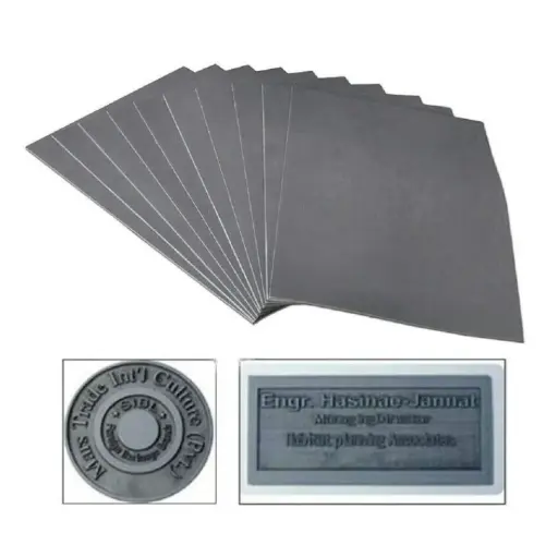 [10239] Hoja A4 para sellos de goma – 2.3mm de espesor para uso con grabadora láser