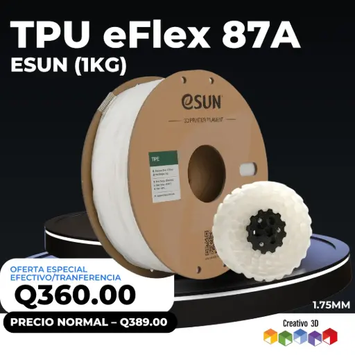 [10692] eFlex TPU87A – 1. Kg / 1.75mm
