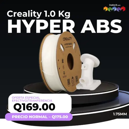 [10693] Filamento Hyper ABS – CREALITY 1.0 Kg / 1.75mm | Alta velocidad y resistencia